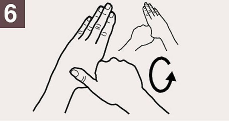 Cómo lavarse las manos 6