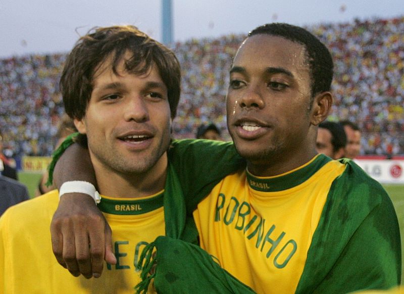 Diego coincidió en el Santos FC con Robinho y nació una gran amistad