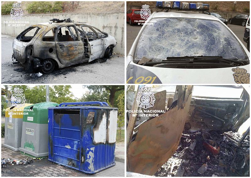 VEINTE DETENIDOS Y 10 POLICÍAS HERIDOS EN LAS FIESTAS DE POZUELO (MADRID