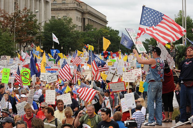 MANIFESTACIÓN CONTRA REFORMA SANITARIA EN WASHINGTON DC