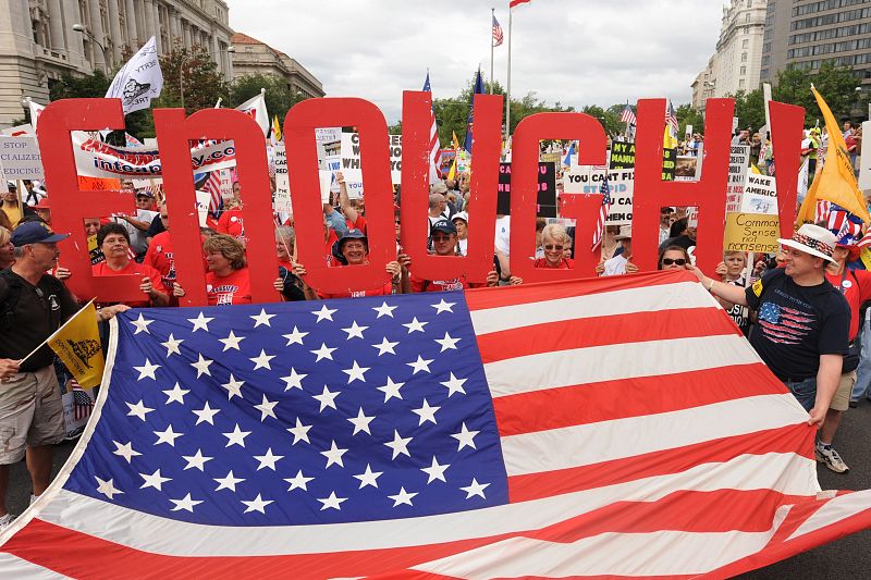 MANIFESTACIÓN CONTRA REFORMA SANITARIA EN WASHINGTON DC