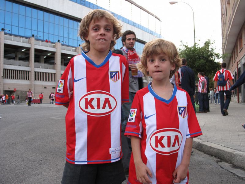 El Atleti, una afición que se mama desde pequeño.