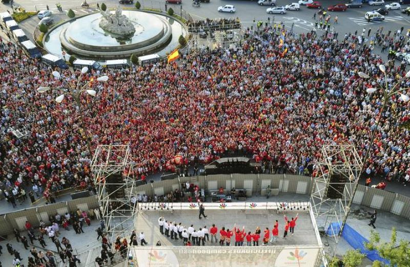 CELEBRACIÓN DE LA SELECCIÓN ESPAÑOLA