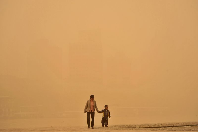 Tormenta de arena en Lanzhou