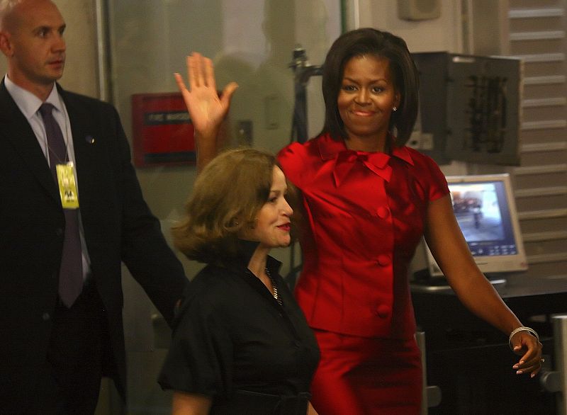 U.S. first lady Michelle Obama arrives for the 64th United Nations General Assembly in New York