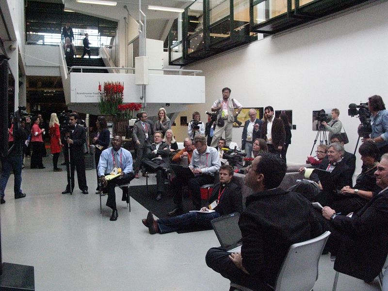 La presentación de la candidatura de Chicago ha despertado mucha expectación entre los medios de comunicación.