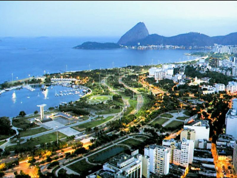 Vista aérea de la ciudad de Río de Janeiro.