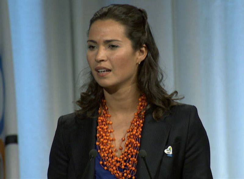 La deportista Isabel Swan ha destacado en su intervención las maravillosas "playas privadas" que hay en Río.