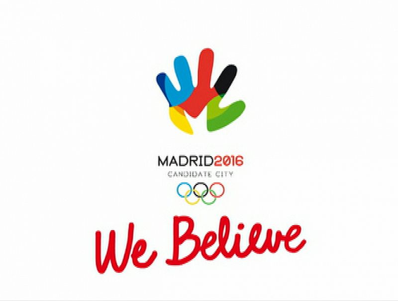 Imagen del logo de Madrid 2016 con el slogan "Creemos".