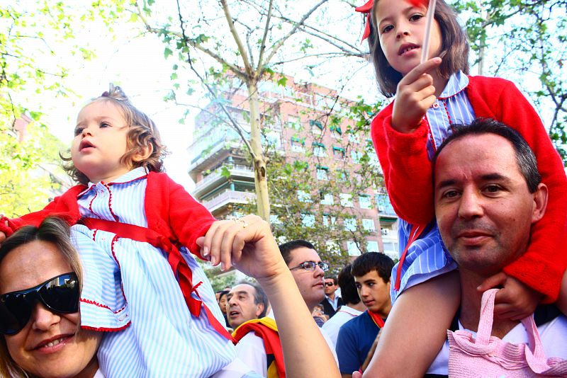 Familias enteras han querido celebrar la Fiesta Nacional.