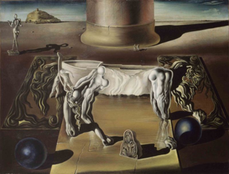 Salvador Dalí. "Durmiente, caballo, león invisibles", 1930