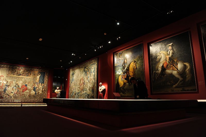View of the exhibition "Louis XIV, the Man and the King" at the Versailles castle, west of Paris