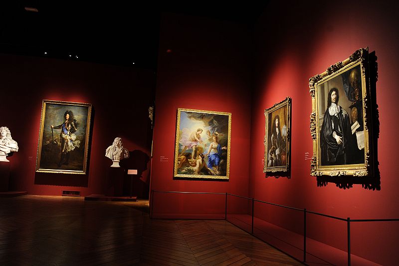 View of the exhibition "Louis XIV, the Man and the King" at the Versailles castle, west of Paris