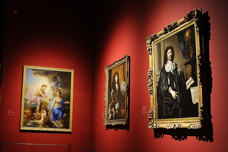 View of the exhibition "Louis XIV, the Man and the King" at the Versailles castle, west of Paris