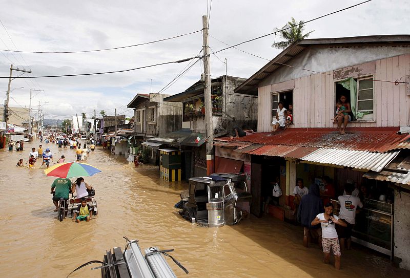 El tifón "Miranae" es la tercera tormenta tropical que azota Filipinas en los últimos dos meses.