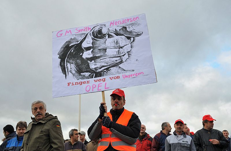 TRABAJADORES DE OPEL DE HUELGA EN ALEMANIA