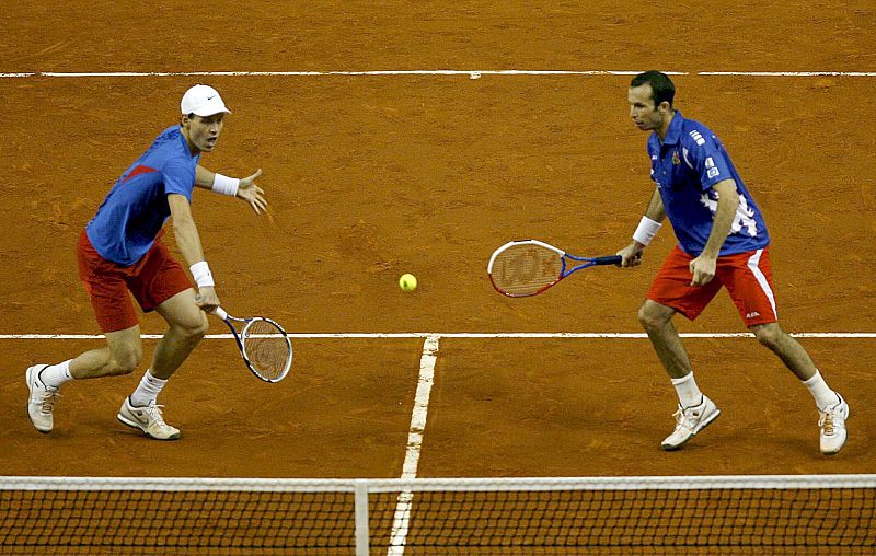 Stepanek y Berdych jugaron en lugar de Hajek y Dlouhy, una buena pareja que no tuvo su oportunidad en Barcelona.