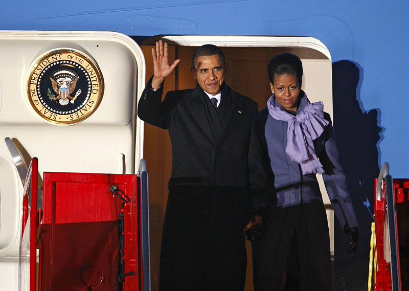 EL PRESIDENTE ESTADOUNIDENSE BARACK OBAMA LLEGA A OSLO