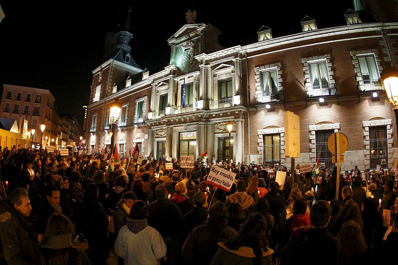 La asociación que ha convocado la protesta en Madrid pide al Gobierno español que abandone las "relaciones privilegiadas" con Marruecos.