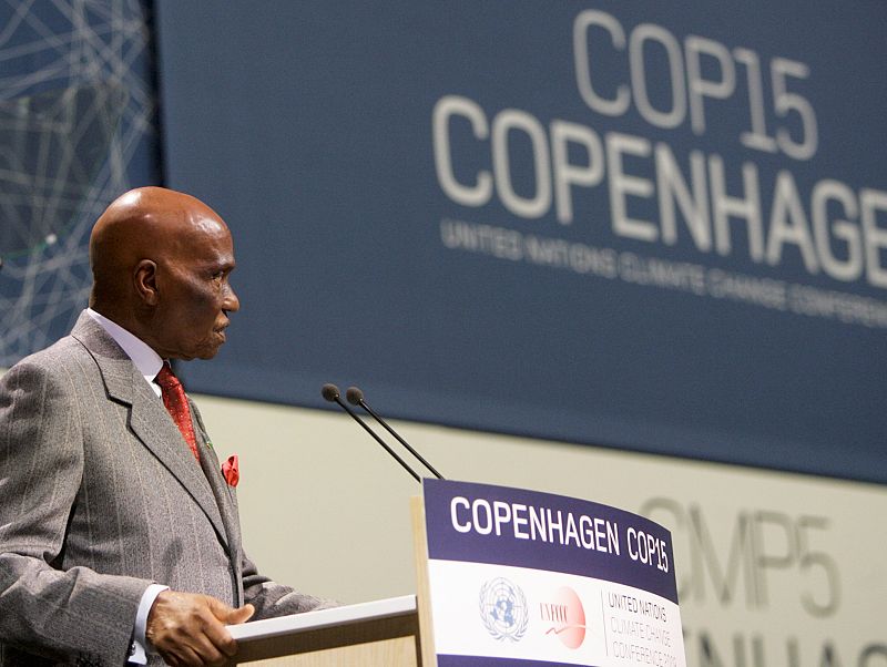 El presidente de Senegal, Abdoulaye Wade, es otro de los gobernantes africanos que se ha dado cita en la Cumbre climática de Copenhague.