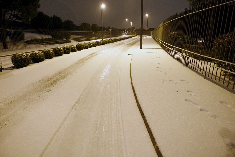 Nieve en Madrid