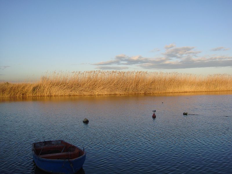 La fotografía habla por sí sola de mis vivencias en el año 2009. Generalmente soleado, con algunas nubes de tanto en tanto, pero no muy importantes. Estando sola (refiriéndome al estado civil), tan sola como esa pequeña barca, sin saber que me depar