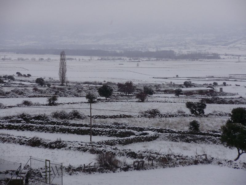 Nevada en Santa María del Berrocal (Ávila)