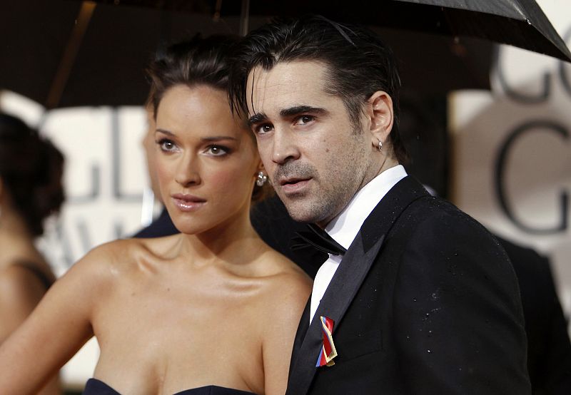 Irish actor Colin Farrell and girlfriend Alicja Bachleda arrive at the 67th annual Golden Globe Awards in Beverly Hills