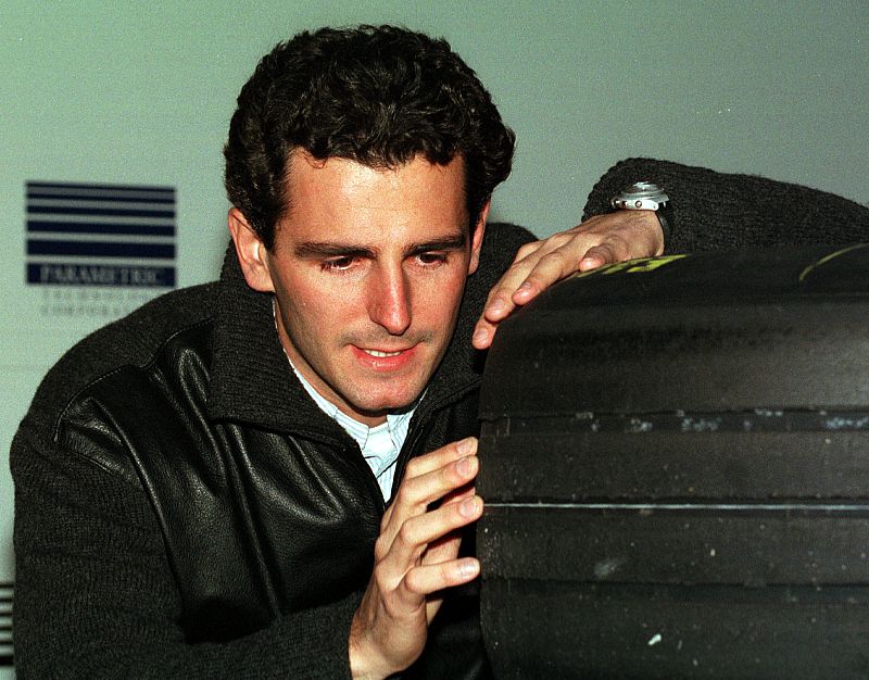 De la Rosa en uno de los test en Motmeló en 1998, antes de dar el salto a la F1