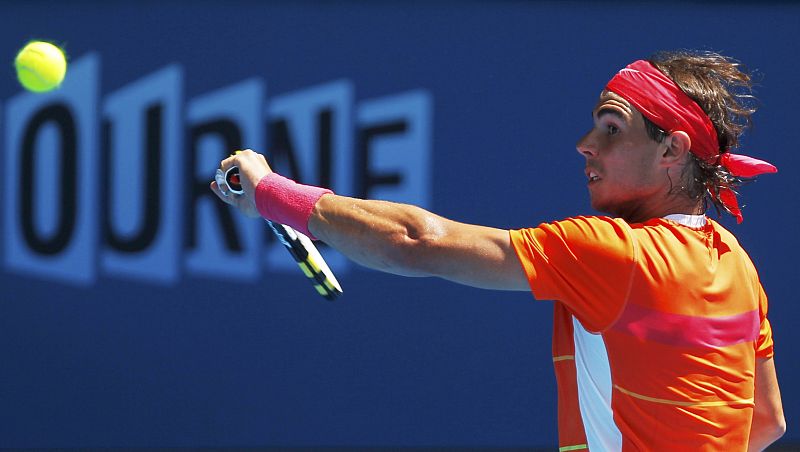 Rafa Nadal ha superado sin problemas su segundo partido en el torneo australiano, ante el eslovaco Lukas Lacko.