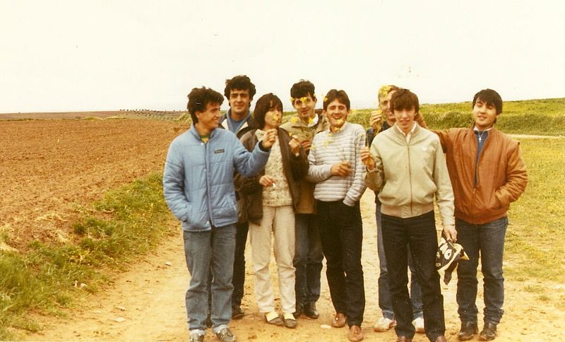 José Mota con los compañeros del instituto (curso 1983-84)