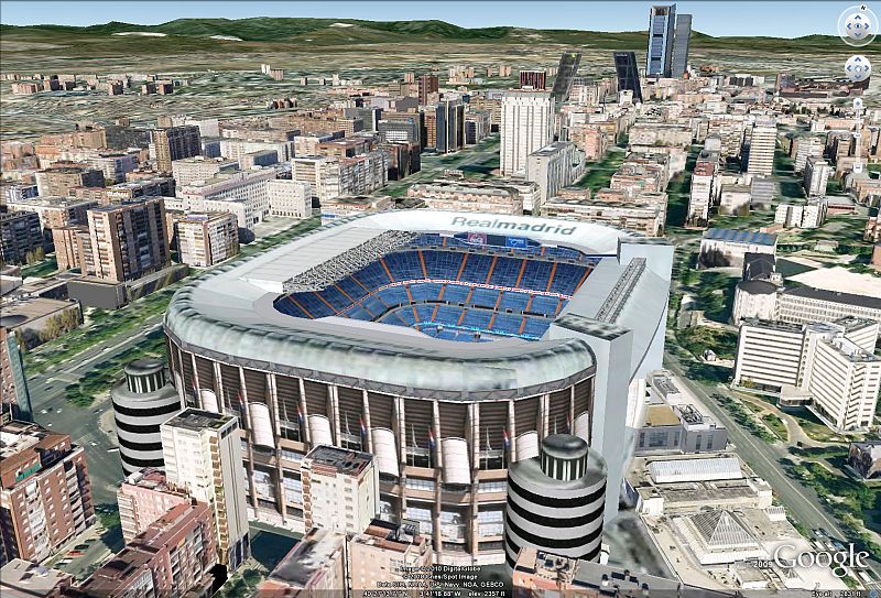 El estadio Santiago Bernabéu