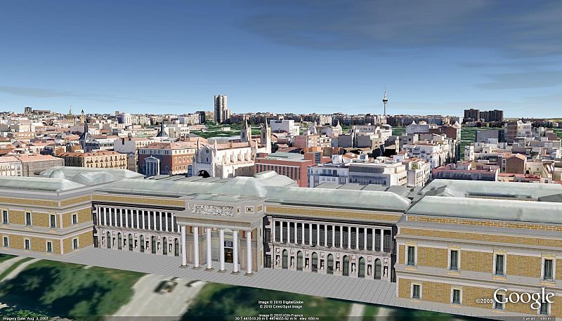 El Museo del Prado no solo se puede ver en 3D por fuera, también se pueden visitar sus obras virtualmente.