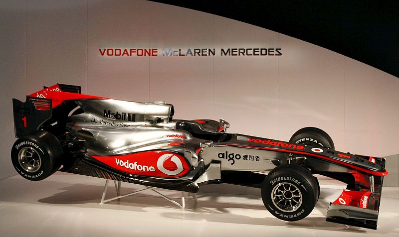 El nuevo coche de Fórmula Uno Vodafone McLaren Mercedes MP4-25