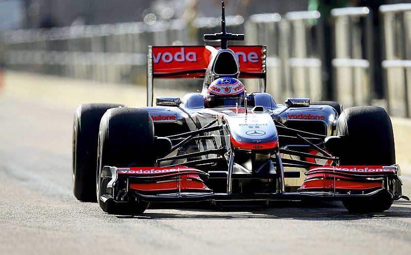 Alonso ha coincidido en la pista con el último campeón del mundo, Jenson Button (McLaren)