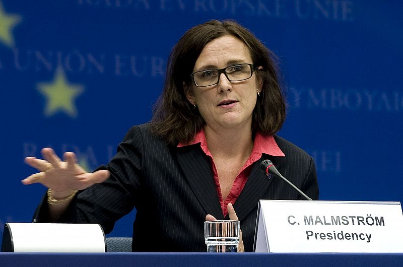 Cecilia Malmström, Comisaria de Asuntos de Interior.