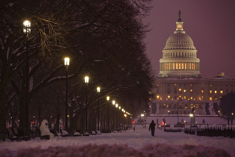 NUEVAS TORMENTAS DE NIEVE SOBRE WASHINGTON, DC, (EEUU)