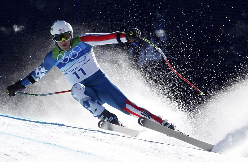Miller of the U.S. skis during the men's Alpine Skiing Super-G race at the Vancouver 2010 Winter Olympics in Whistler