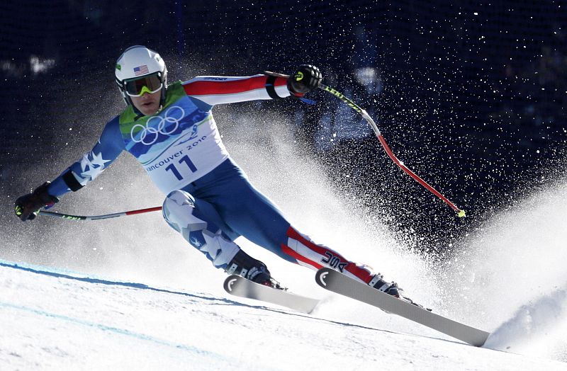Miller of the U.S. skis during the men's Alpine Skiing Super-G race at the Vancouver 2010 Winter Olympics in Whistler