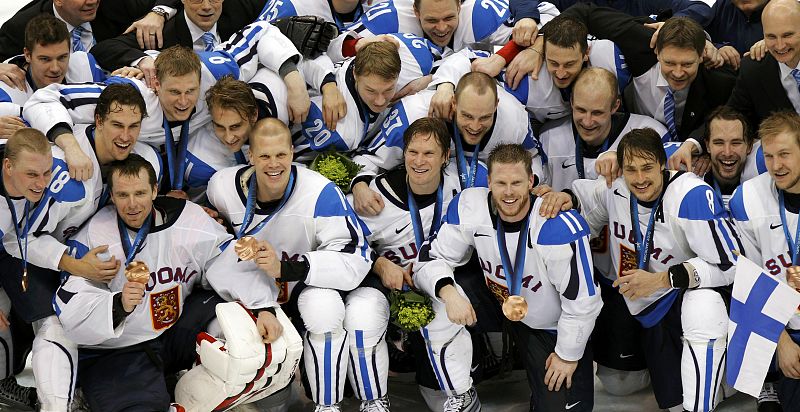 El equipo finlandés de hockey derrotó a Eslovaquia y se adjudicó la medalla de bronce.