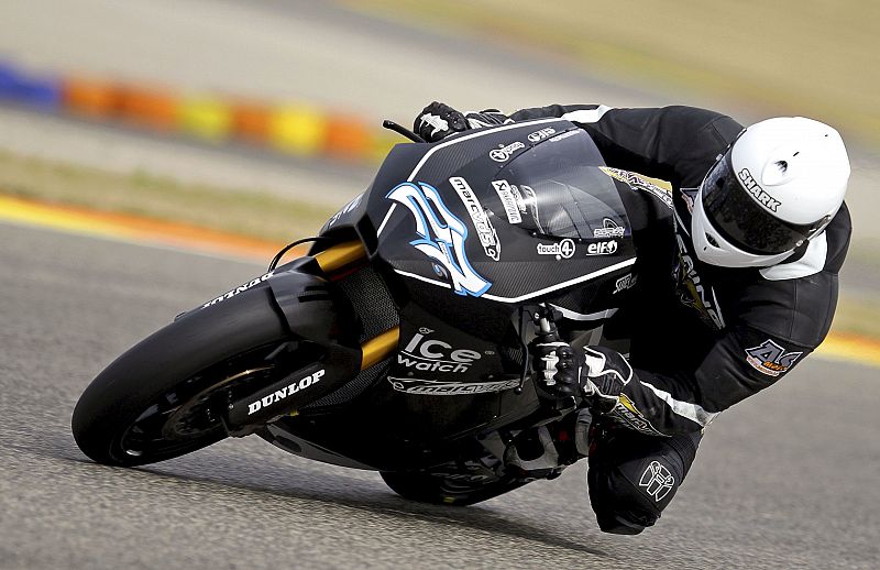 El piloto belga de Moto2, Vincent Lonbois, del equipo Marc VDS Racing Team.