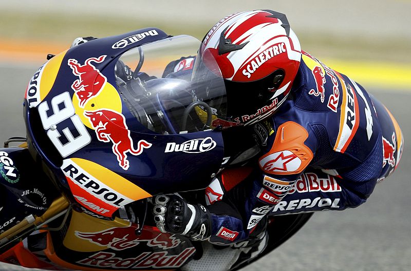 El piloto de 125 cc Marc Márquez, del equipo Red Bull Ajo MS.