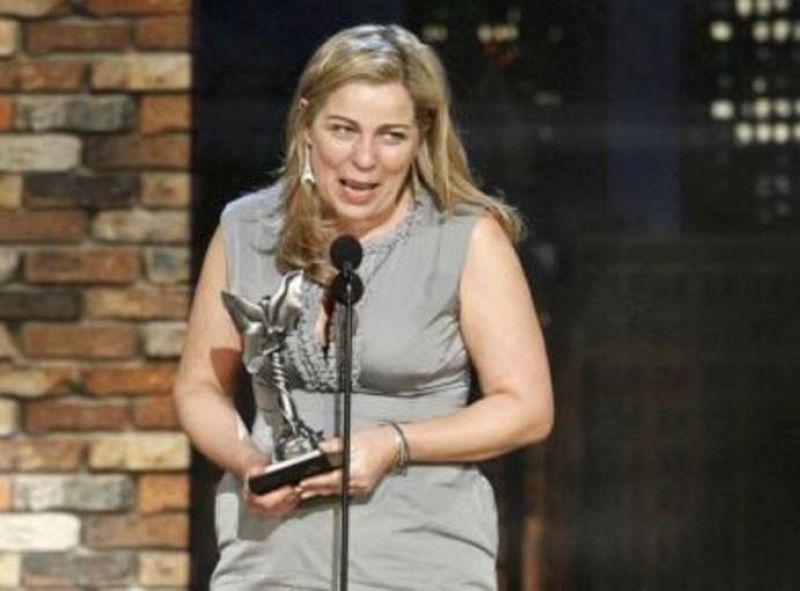 Director Scherfig accepts the award for best foreign film for "An Education" at the 25th Film Independent Spirit Awards in Los Angeles