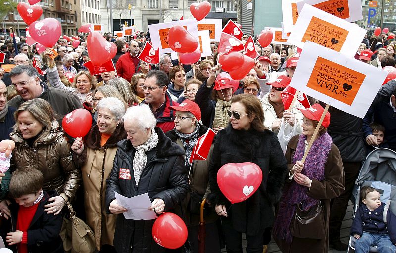 MANIFESTACIÓN CONTRA EL ABORTO EN BARCELONA