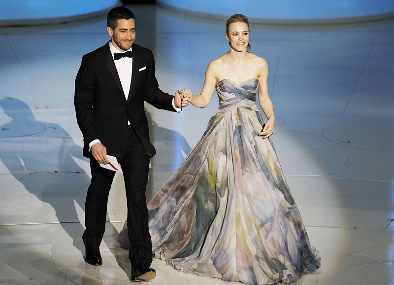 Presenters Gyllenhaal and McAdams take the stage during the 82nd Academy Awards in Hollywood