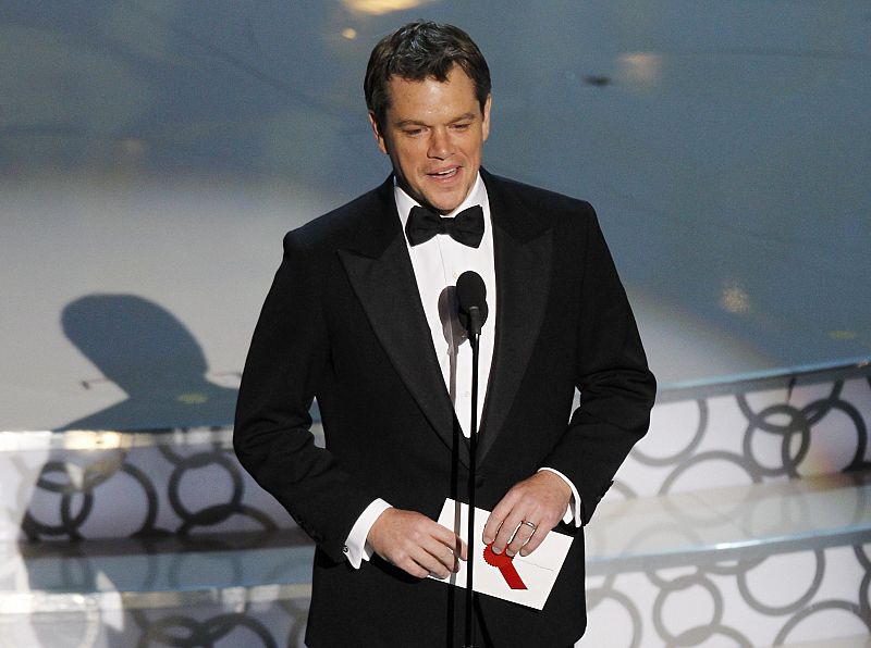 Presenter Damon takes the stage during the 82nd Academy Awards in Hollywood