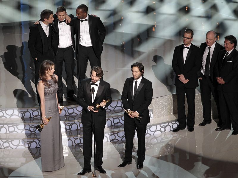 Bigelow, Boal  and Shapiro accept their award for best motion picture during the 82nd Academy Awards in Hollywood