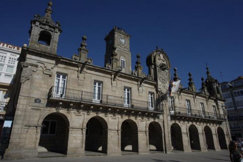 Ayuntamiento de Lugo, edificio construido en año 1738.