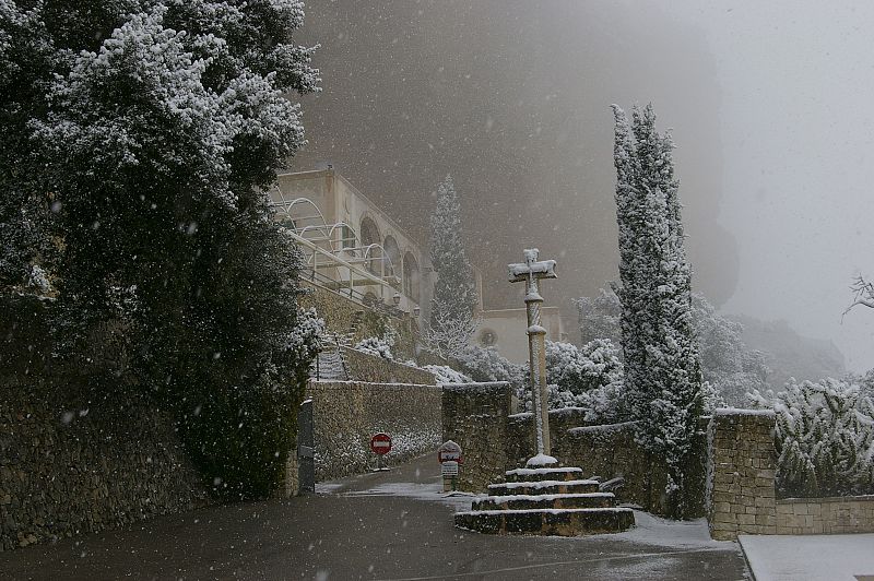 NIEVA CON INTENSIDAD EN PALMA Y EN BUENA PARTE DE MALLORCA