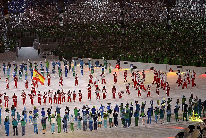 Desfile de la delegación española